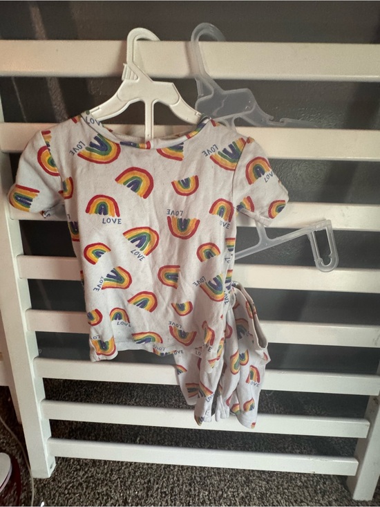 Carter's Other - Carter's White Toddler Tee with Rainbow Print